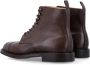 Crockett & Jones Donkerbruine Gesloten Derby Boot Brown Heren - Thumbnail 4