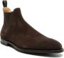 Crockett & Jones Suède Enkellaarzen Bruin Elastische Inzetstukken Brown Heren - Thumbnail 2