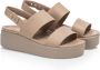 Crocs Beige Dames Sandalen Brooklyn Stijl Beige Dames - Thumbnail 2