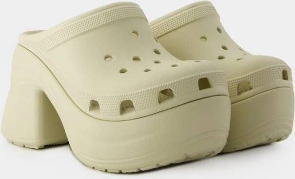 Crocs Beige Siren Chain Slides Instappers Synthetisch Beige Dames