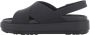 Crocs Brooklyn Luxe Cross Strap 209407-060 Vrouwen Zwart Sandalen - Thumbnail 4