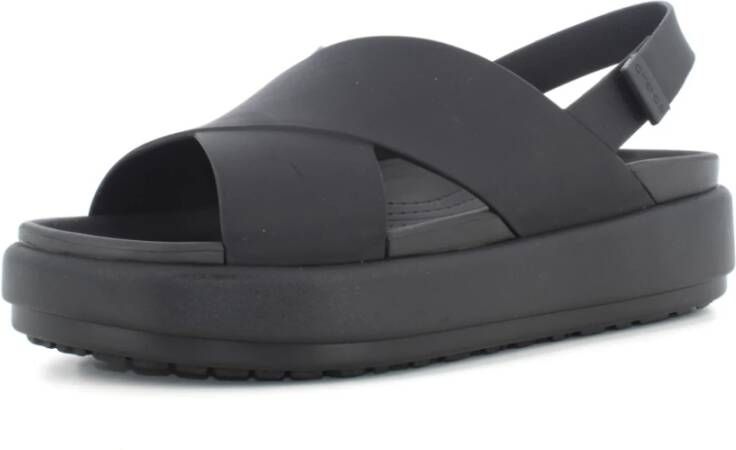 Crocs Dames Brooklyn Luxe Cross Strap Sandalen Black Dames