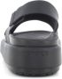 Crocs Brooklyn Luxe Cross Strap 209407-060 Vrouwen Zwart Sandalen - Thumbnail 7