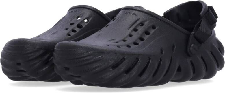 Crocs Echo Clog Lichtgewicht Rubber Slippers Black Heren