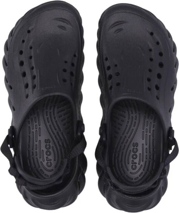 Crocs Echo Clog Lichtgewicht Rubber Slippers Black Heren