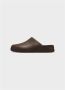 Crocs Gebrande Klomp Sandaal Unisex Brown Heren - Thumbnail 2