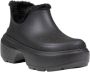 Crocs Zwarte enkellaarsjes met faux-fur voering Black - Thumbnail 6