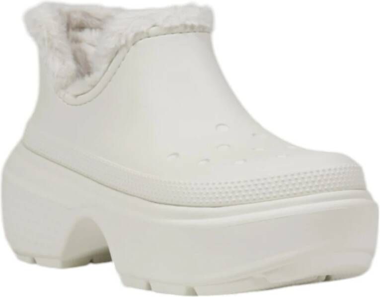 Crocs Gevoerde Shorty Boot voor vrouwen White Dames