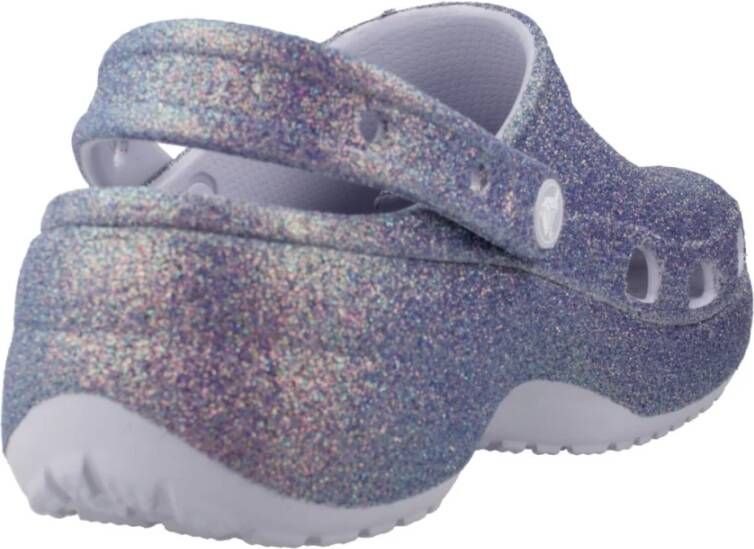 Crocs Glitter Platform Klompen Purple Dames