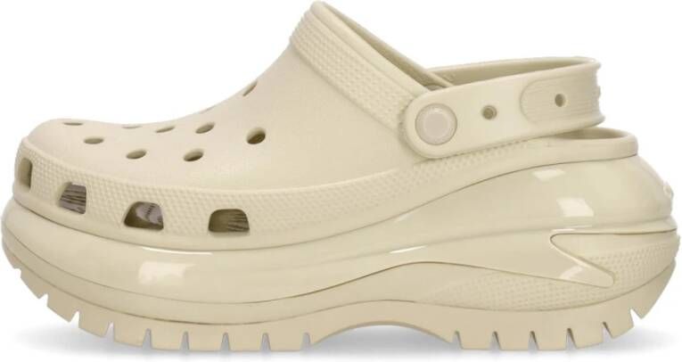 Crocs Klassieke Mega Crush Klomp Beige Dames