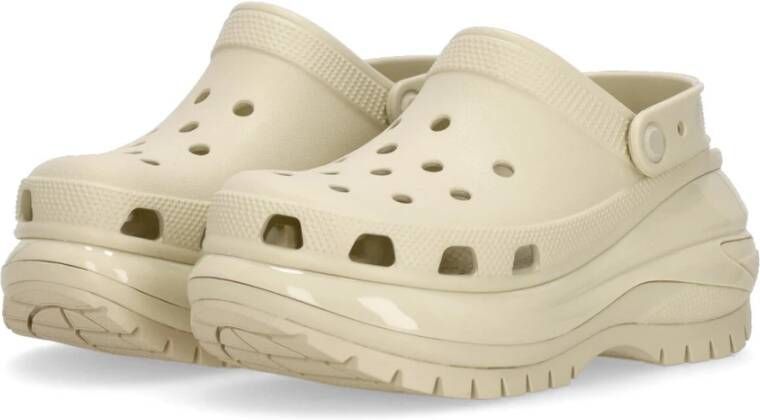 Crocs Klassieke Mega Crush Klomp Beige Dames