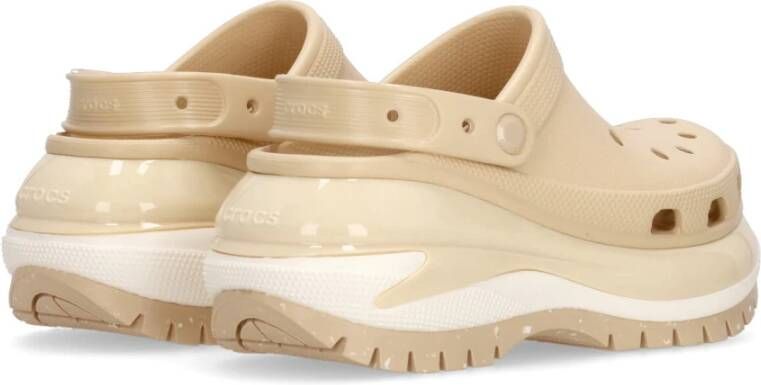 Crocs Klassieke Mega Crush Muil Klomp Beige Dames