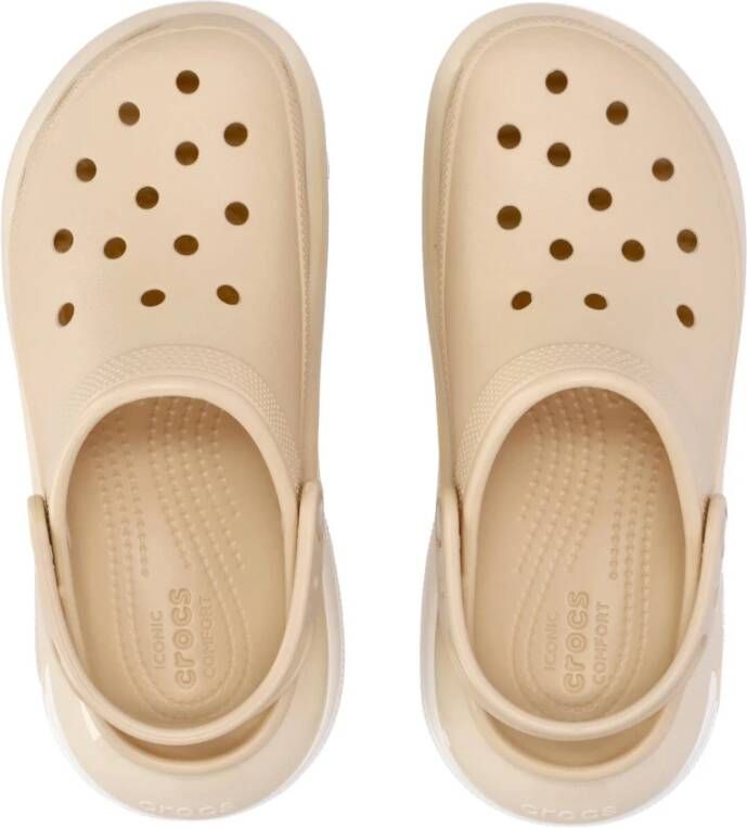 Crocs Klassieke Mega Crush Muil Klomp Beige Dames