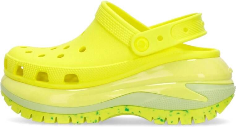 Crocs Klassieke Mega Crush Muil Klomp Yellow Dames