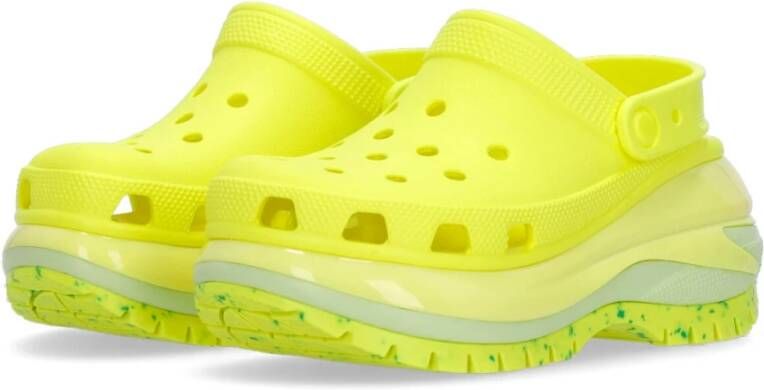 Crocs Klassieke Mega Crush Muil Klomp Yellow Dames