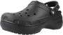 Crocs Klassieke Platform Gevoerde Klompen voor Dames Black Dames - Thumbnail 6