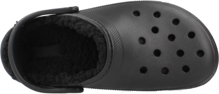 Crocs Klassieke Plateau Gevoerde Klompen Black Dames