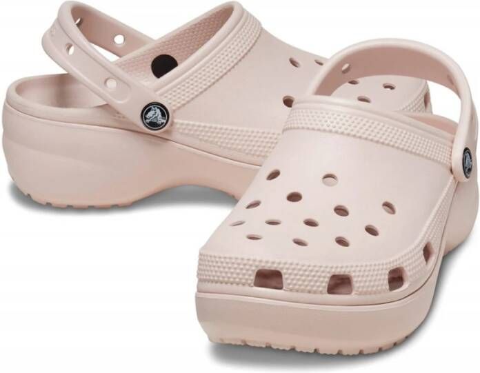 Crocs Klassieke Plateauklomp voor Dames Beige Dames