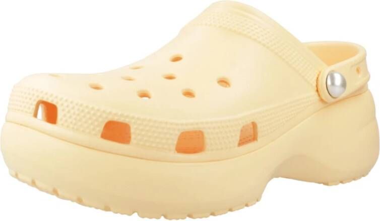 Crocs Klassieke Platform Parel Klompen Orange Dames