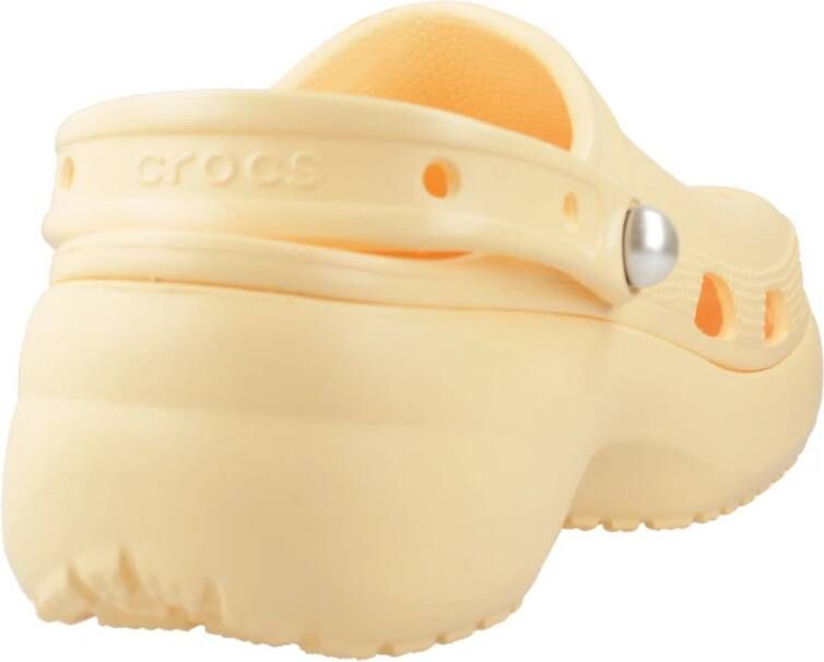 Crocs Klassieke Platform Parel Klompen Orange Dames