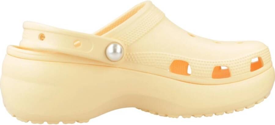 Crocs Klassieke Platform Parel Klompen Orange Dames