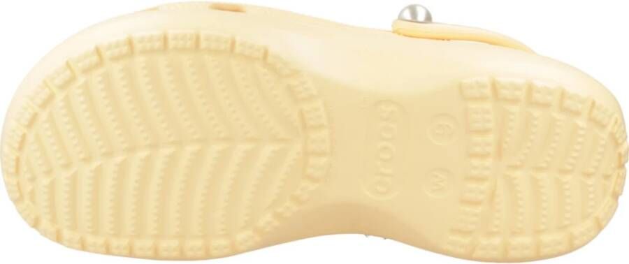 Crocs Klassieke Platform Parel Klompen Orange Dames