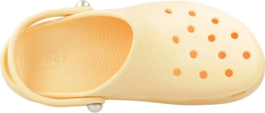 Crocs Klassieke Platform Parel Klompen Orange Dames