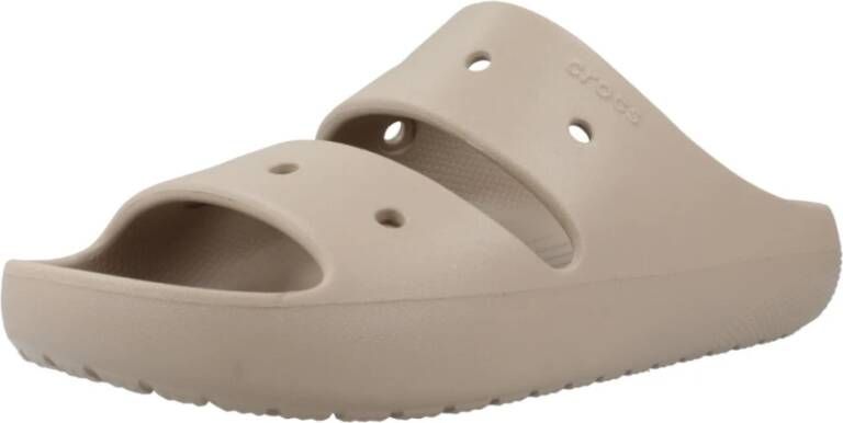 Crocs Klassieke Sandaal Sliders Brown Dames