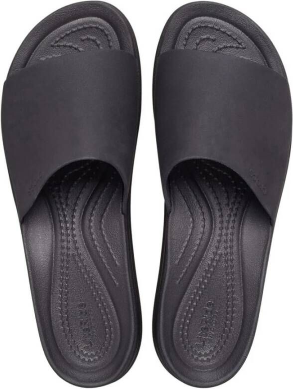 Crocs LiteRide Sleehak Sandalen Black Dames