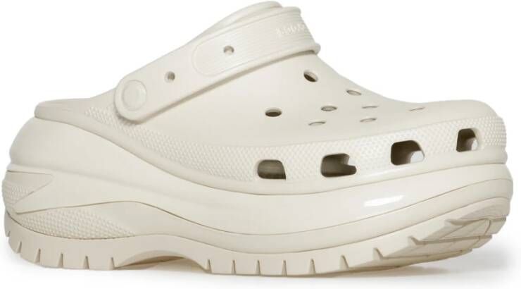 Crocs Mega Crush Klomp Sandalen Lente Zomer Collectie Beige Dames