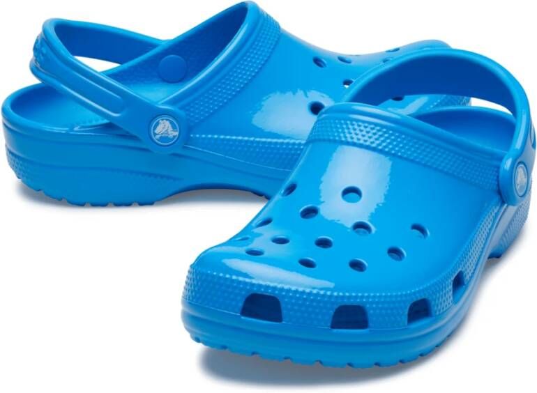 Crocs Neon Classic Klompen Blauw Ronde Neus Blue Heren