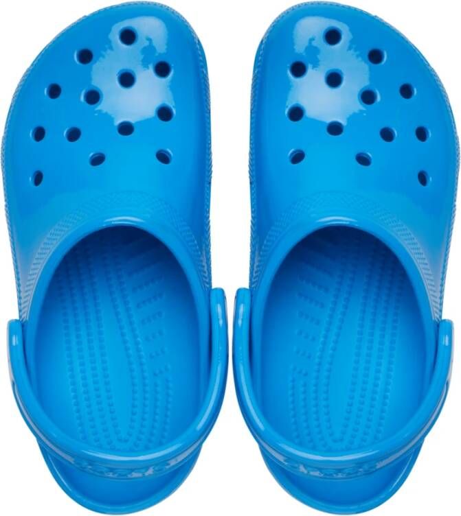 Crocs Neon Classic Klompen Blauw Ronde Neus Blue Heren