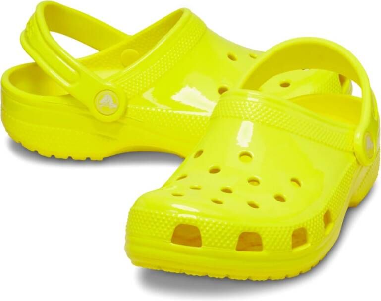 Crocs Neon Classic Klompen Geel Rond Plat Yellow Heren