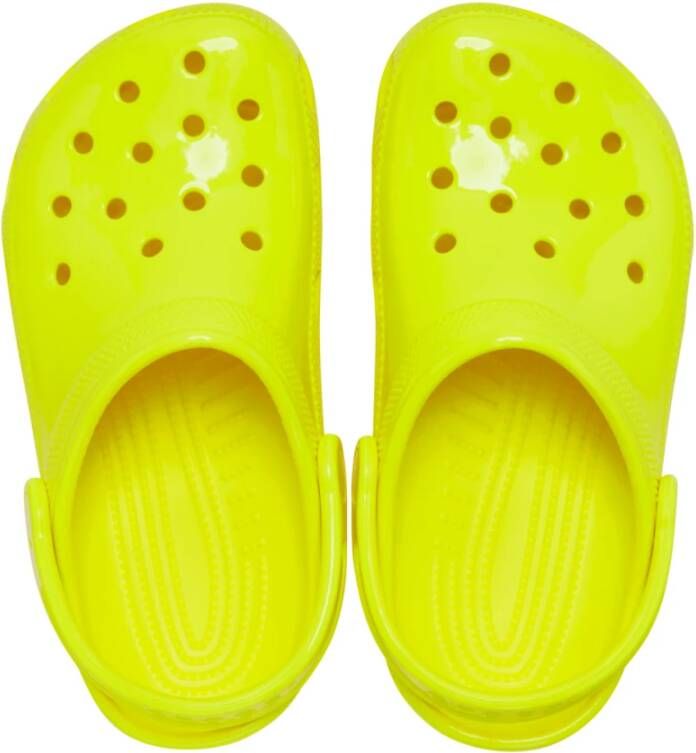 Crocs Neon Classic Klompen Geel Rond Plat Yellow Heren