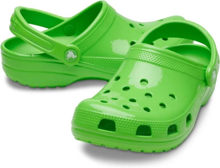 Crocs Neon Classic Klompen Groen Ronde Neus Green Heren