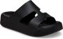 Crocs Platform H-Strap Sandalen voor Getaway Black Dames - Thumbnail 2