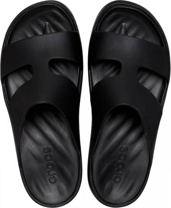 Crocs Platform H-Strap Sandalen voor Getaway Black Dames