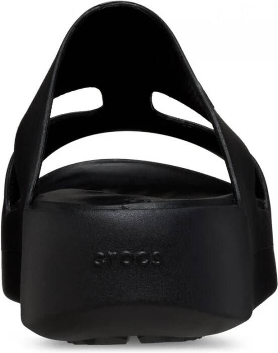 Crocs Platform H-Strap Sandalen voor Getaway Black Dames