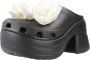 Crocs Siren Rosette Klompen Black Dames - Thumbnail 2