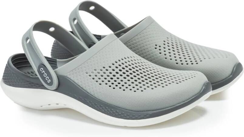 Crocs Slippers Grijs Lichtgewicht Comfortabel Unisex Gray Heren