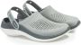 Crocs Slippers Grijs Lichtgewicht Comfortabel Unisex Gray Heren - Thumbnail 2