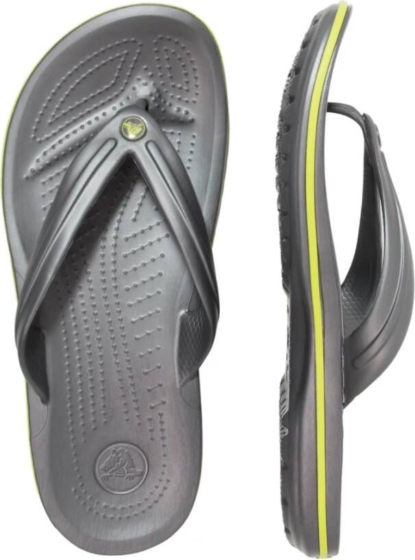 Crocs Sportieve Flip Sandaal met Logo Detail Gray Heren