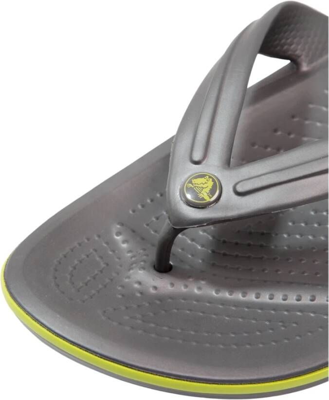 Crocs Sportieve Flip Sandaal met Logo Detail Gray Heren