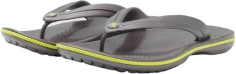 Crocs Sportieve Flip Sandaal met Logo Detail Gray Heren