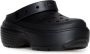 Crocs Zwarte Plateau Sandalen met Rubberen Zool Black Dames - Thumbnail 4