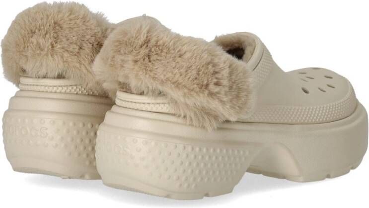 Crocs Stomp Gevoerd Stucco Klomp Beige Dames