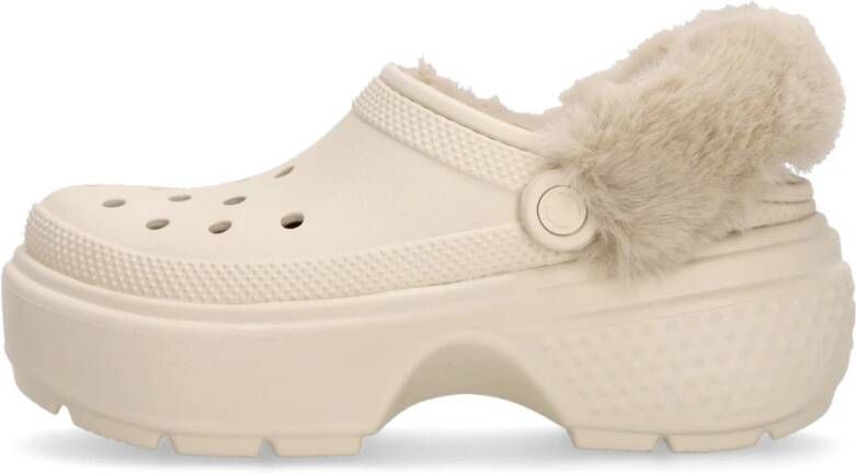 Crocs Stomp Gevoerde Klomp Stucco Beige Heren