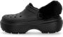 Crocs Zwarte gevoerde Stomp klomp met bont Black - Thumbnail 4