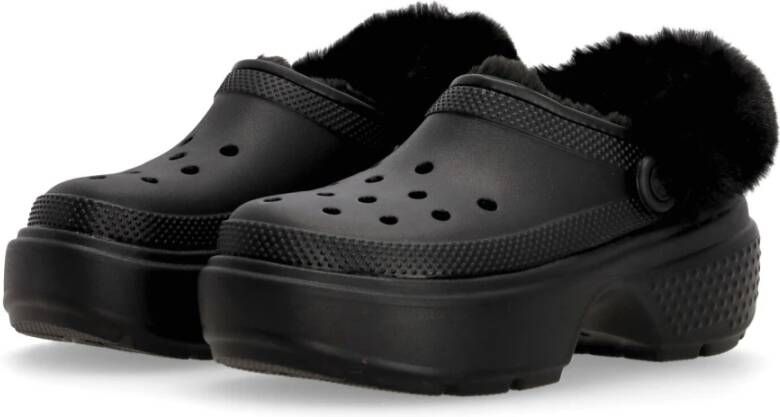 Crocs Stomp Gevoerde Klomp Zwart Black Heren