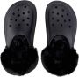 Crocs Zwarte gevoerde Stomp klomp met bont Black - Thumbnail 8